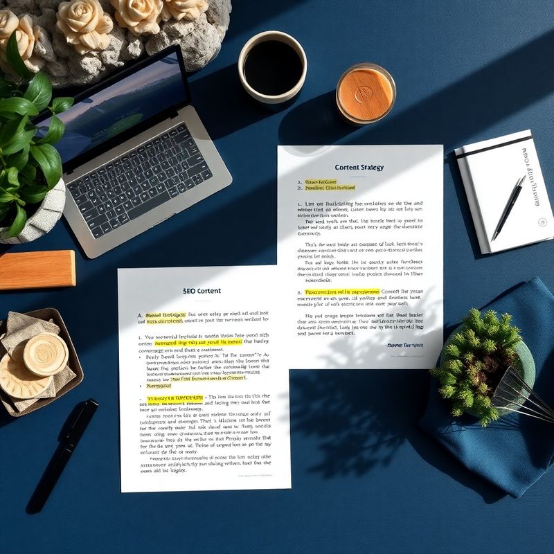 Označeni dokumenti z vsebinsko strategijo in SEO opombami